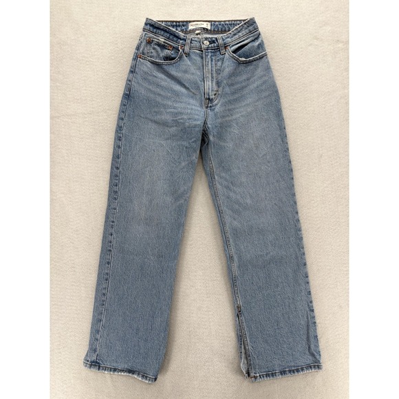 Abercrombie & Fitch Denim - Abercrombie & Fitch Light Blue Straight Leg Jeans